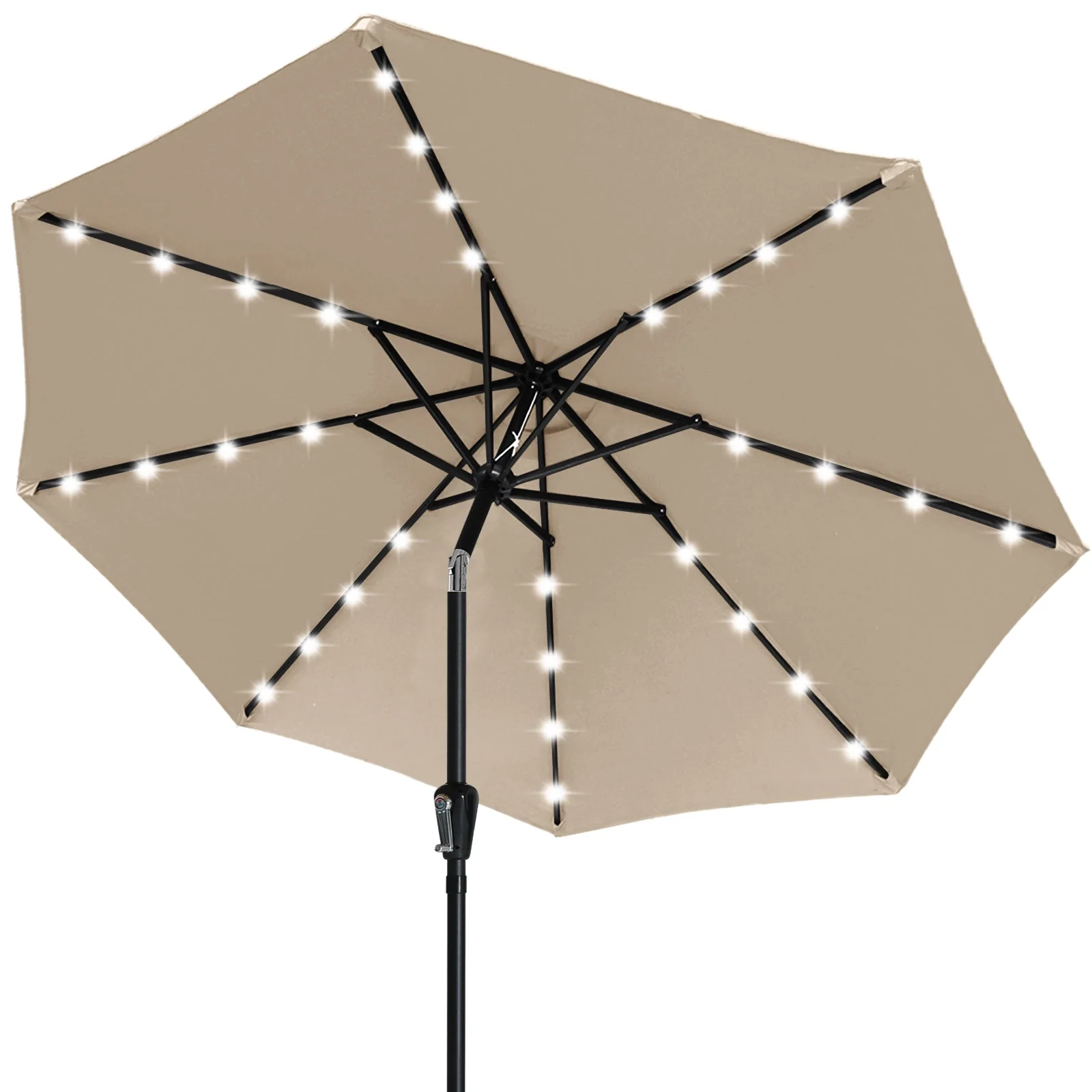 Patio Solar Umbrella Outdoor with 32LED Lights - Image 36