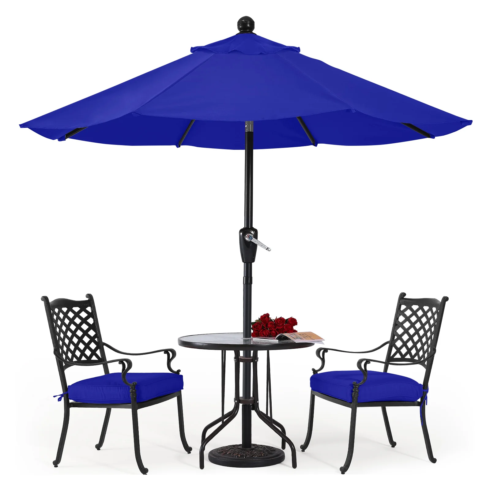 Patio Umbrella with Push Button Tilt 8 Ribs - Image 22