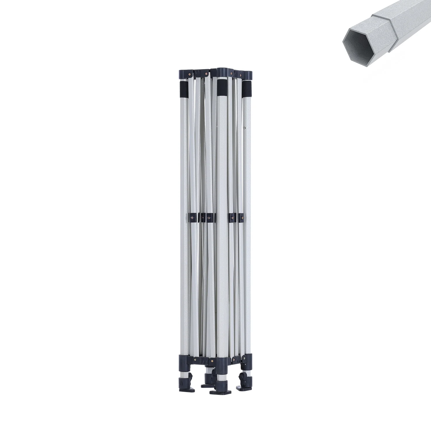 S3 BenchMark Brio™ Shield - Aluminum-Steel Mix Canopy Frame Only 10x10, 10x15, 10x20 - Image 3