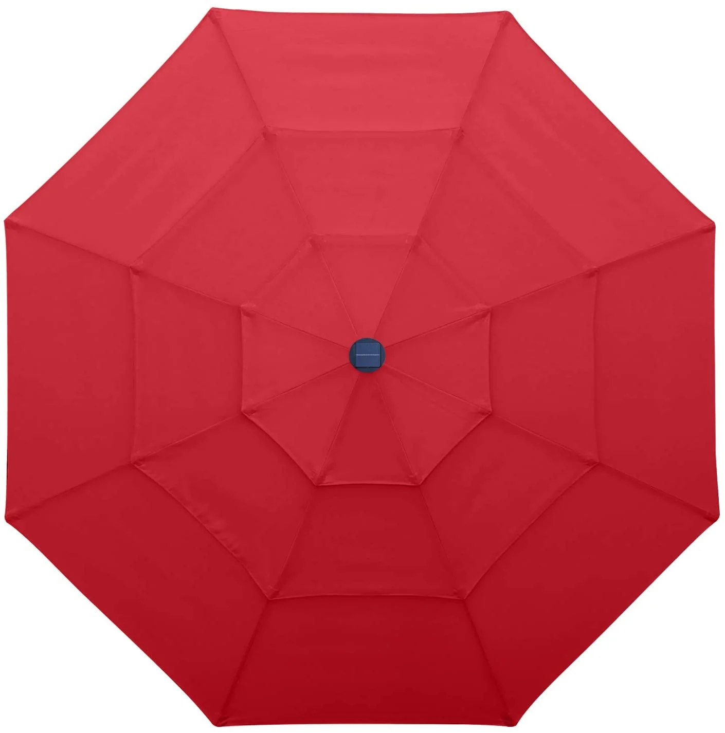 Solar 3 Tiers Patio Umbrella Outdoor with LED - Image 3