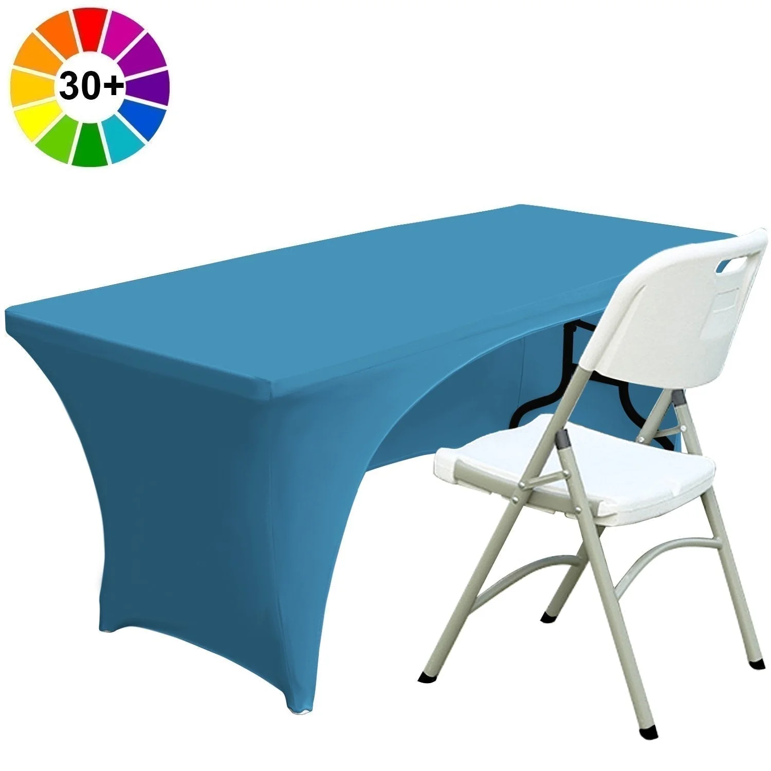 Spandex Table Cover Fitted Polyester Tablecloth(Incomplete encirclement) - Image 13