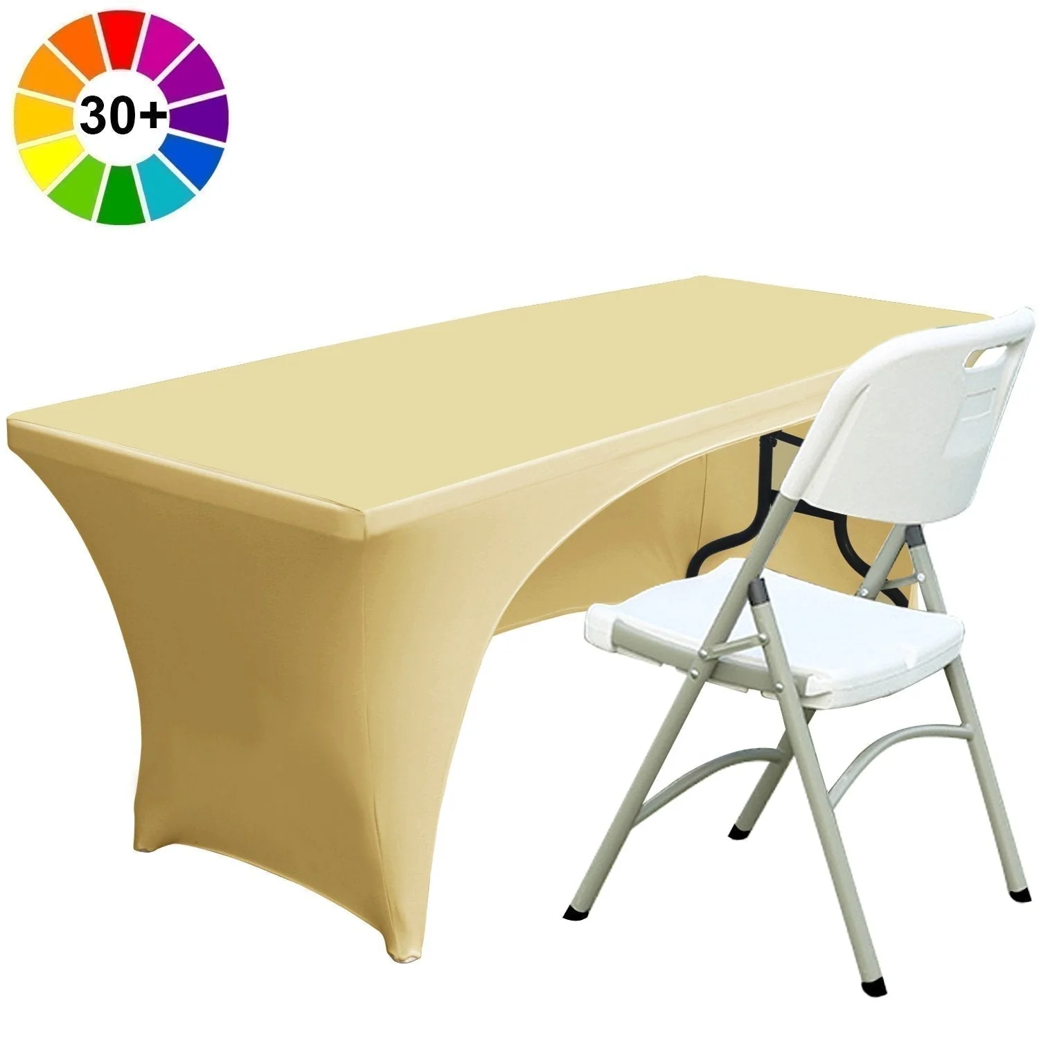 Spandex Table Cover Fitted Polyester Tablecloth(Incomplete encirclement) - Image 21