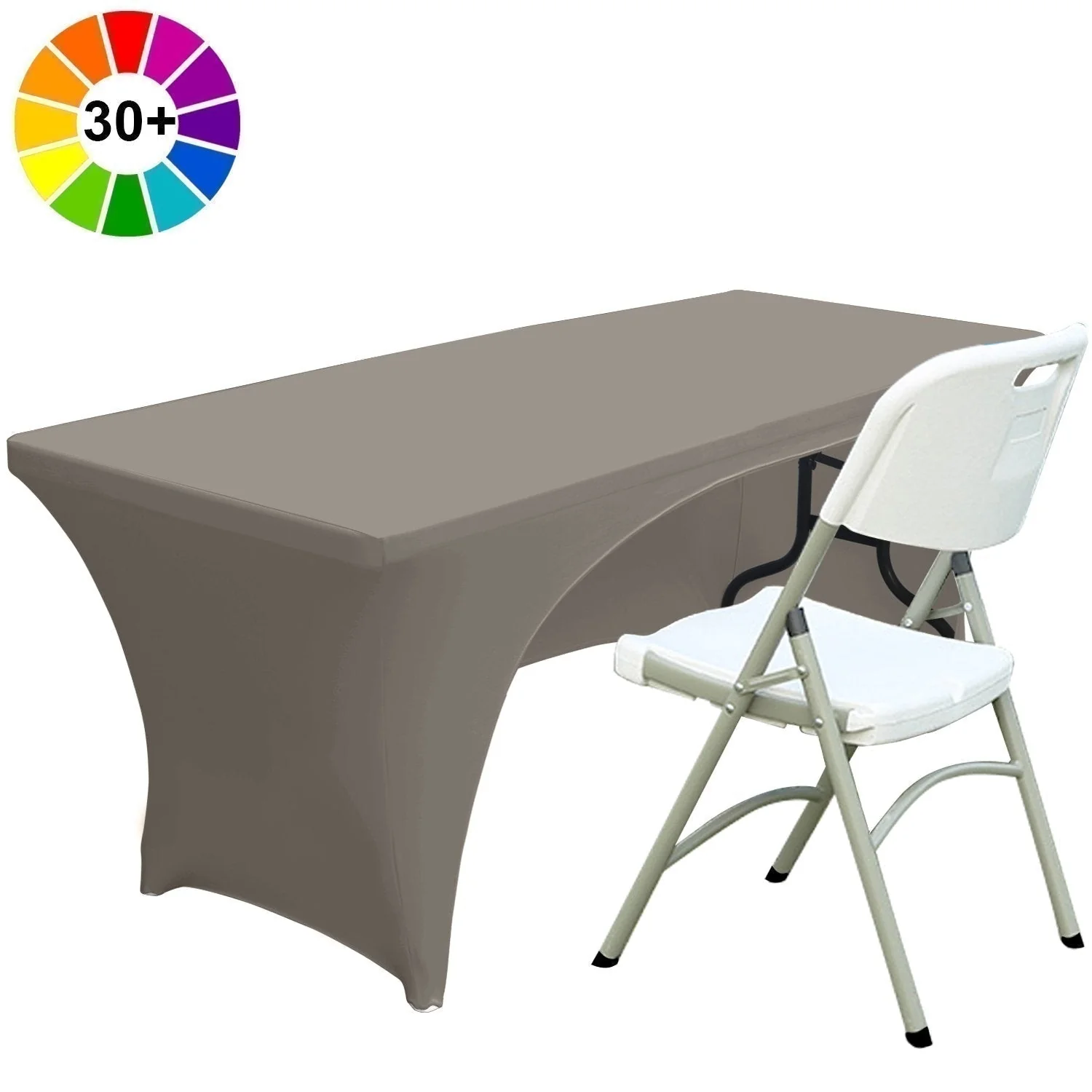 Spandex Table Cover Fitted Polyester Tablecloth(Incomplete encirclement) - Image 7