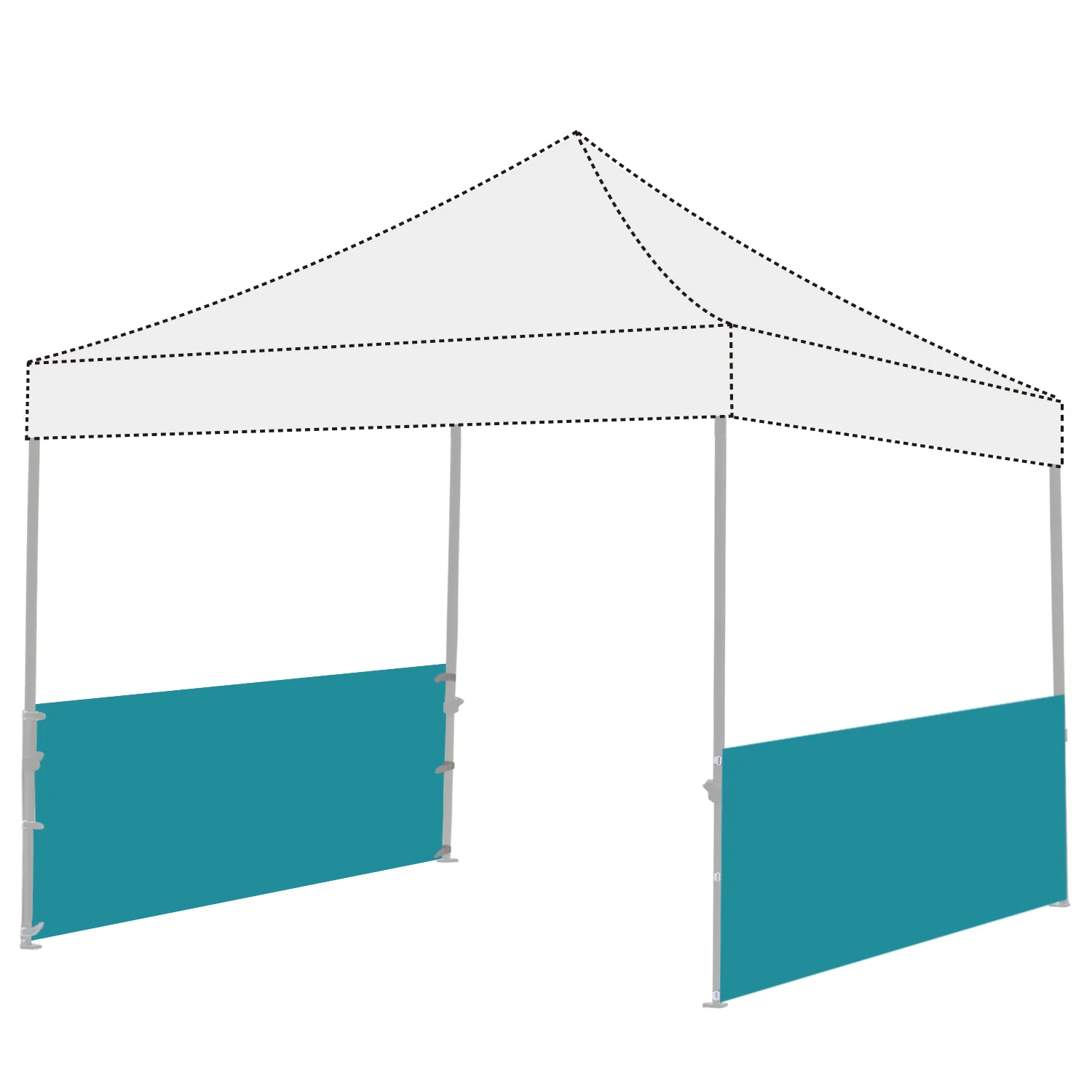 Two Half Walls For Pop Up Party Tent Canopy - Image 3